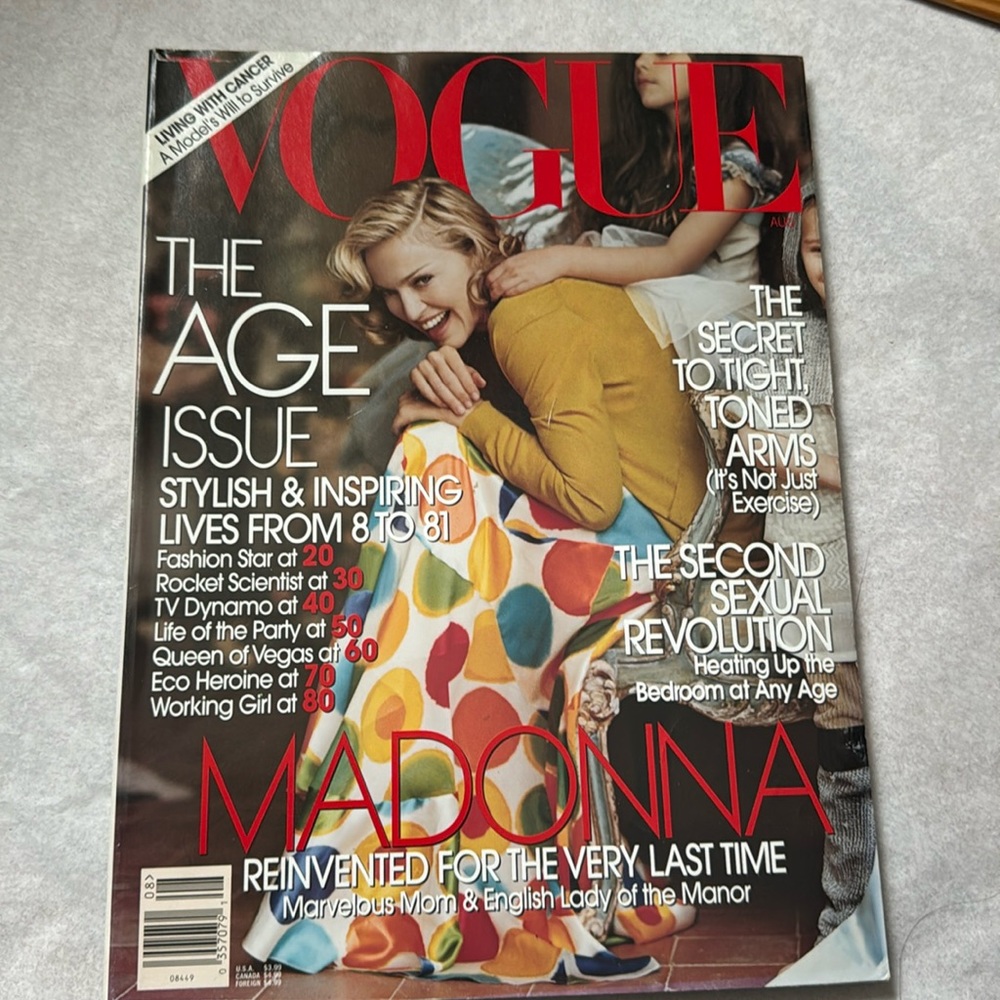 August 2005 Madonna Vogue magazine